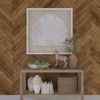 Bois Style Herring Bone/Chevron Brun