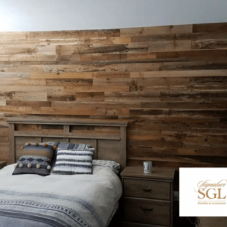 Planches en bois de grange recyclé pour décoration murale – Panneaux muraux